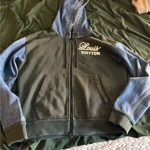 Louis Vuitton Green and Blue Hoodie